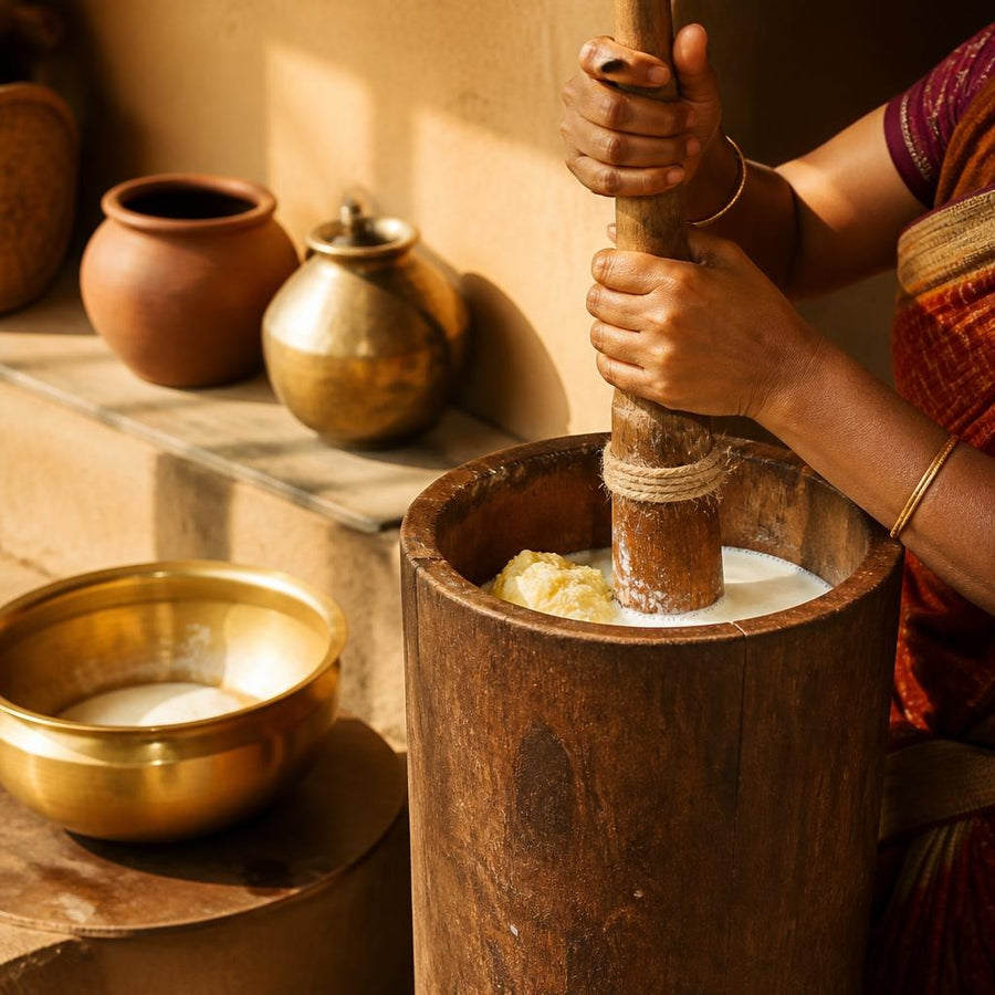 Butter, by hand